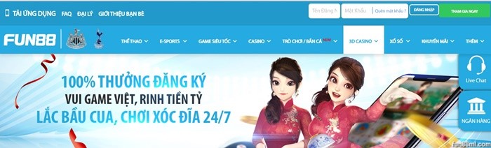 Fun88 - Nền tảng đánh bài ăn tiền online được yêu thích nhất hiện nay